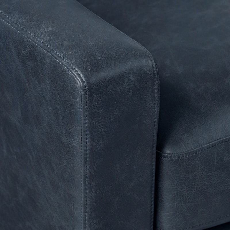 Poly & Bark Sorrento 35" Lounge Chair - Full Grain Genuine Italian Leather