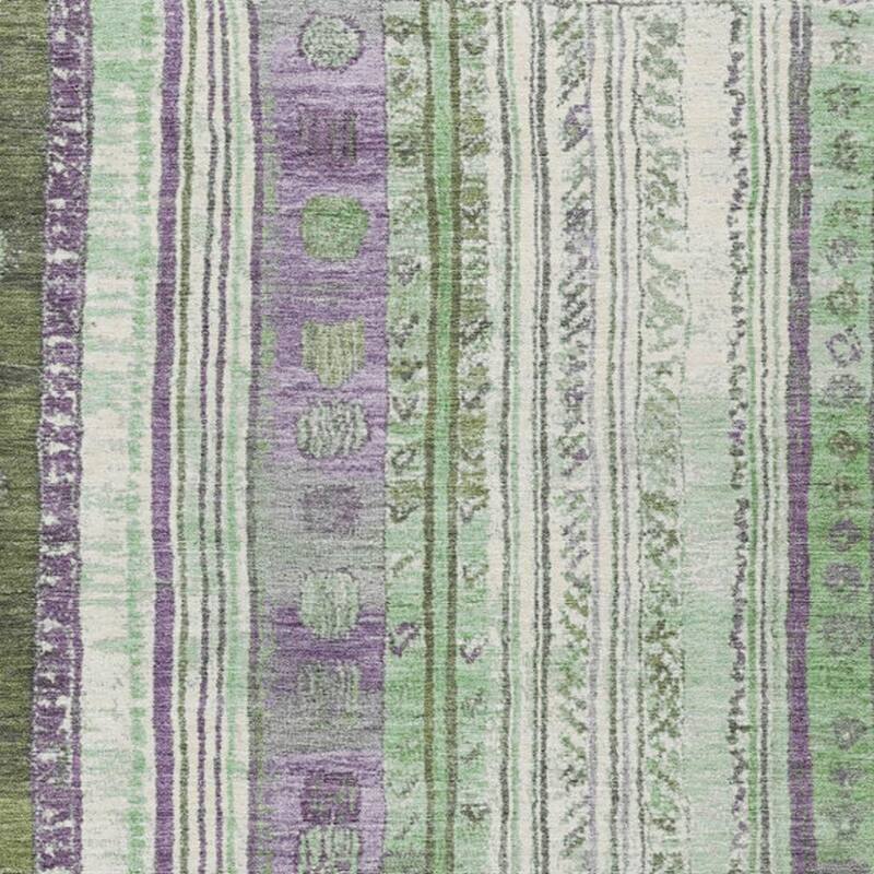 HomeRoots Striped Transitional Rectangle Outdoor Rug