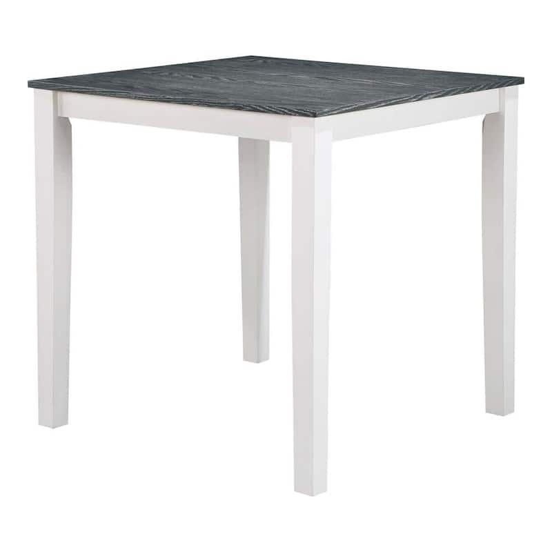 Counter Height Dining Table Set, 5 Piece Wooden Dining Table Set with Dining Table and 4 Upholstered Side Chair