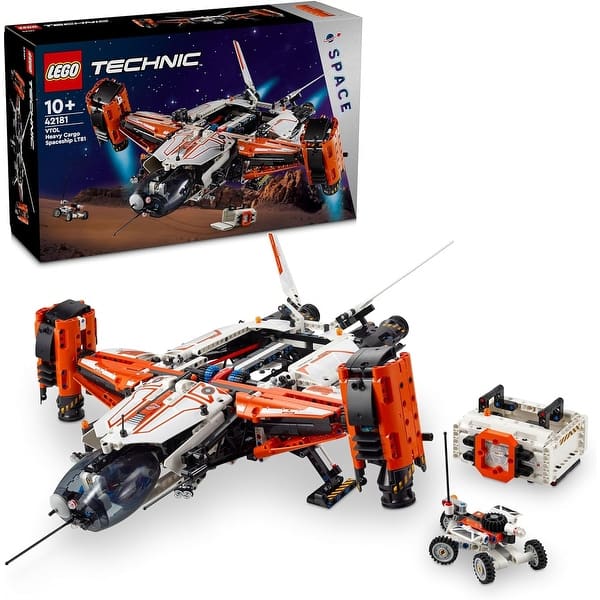 slide 2 of 7, VTOL Heavy Cargo Spaceship LT81 Building Set, 1365 Pieces - Age 10+