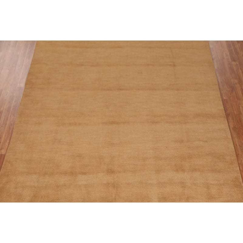 Contemporary Gabbeh Living Room Area Rug Handmade Oriental Wool Carpet - 8'3" x 11'1"