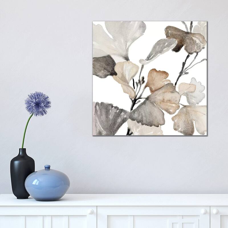 iCanvas "Neutral Ginko Stems II" by Lanie Loreth Canvas Print - 18x18x1.5