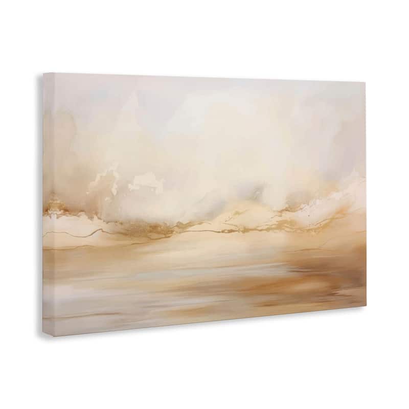 Stupell Neutral Abstract Horizon Line Canvas Wall Art Design By LSR Creative Studio