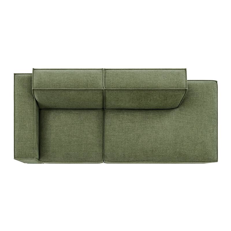Restore 2-Piece Performance Fabric Upholstered Modular Loveseat