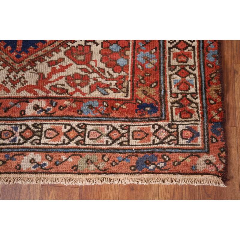 Malayer Antique Persian Runner Rug Handmade Wool Carpet - 3'1" x 13'3"