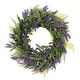 preview thumbnail 2 of 6, Lavender and Spring Foliage Artificial Floral Wreath - 24"