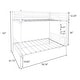 preview thumbnail 7 of 5, Twin-Over-Twin Bunk Bed with Metal Frame and Ladder, Space-Saving Design,White