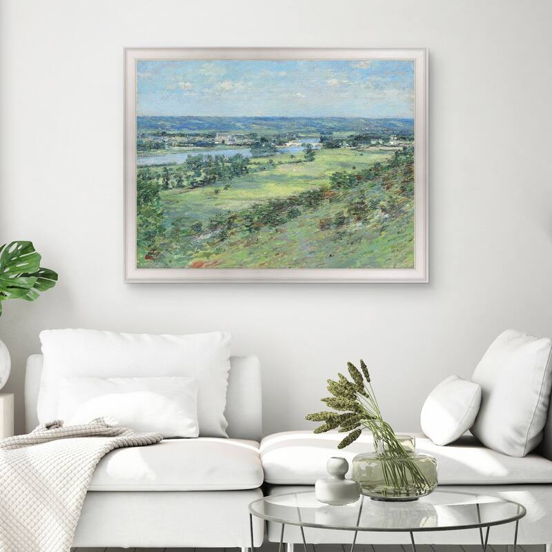 Masterpiece Art Gallery| The Valley of the Seine by Theodore Robinson - Framed Canvas Art Print
