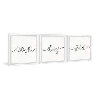 Cursive Laundry Triptych - Bed Bath & Beyond - 34363416