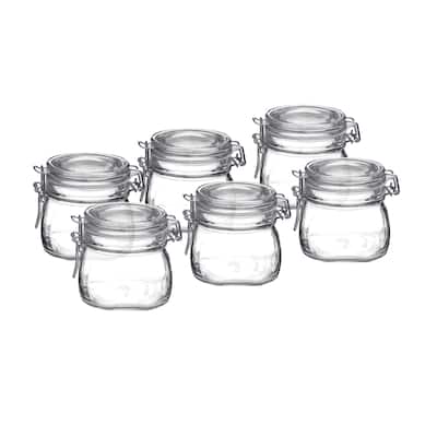 Bormioli Rocco Set of 6 Fido Jars