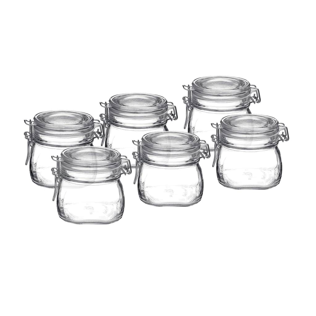 Bormioli Rocco Set of 6 Fido Jars