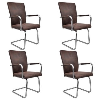 Suede leather dining chairs clearance