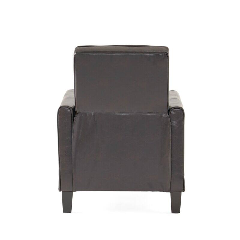 Pushback Recliner Chair, Fax Leather Armchair Push Back Accent Chair for Living Room, Home Theater Single Sofa Club Chair