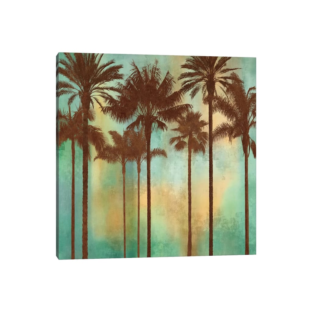 iCanvas "Aqua Palms II" by John Seba Canvas Print