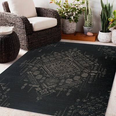 SABRA BLACK Outdoor Rug By Kavka Designs