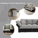preview thumbnail 31 of 31, 74.8" Queen Size Pull Out Sofa Bed 3-in-1 Convertible Sleeper Tufted Sofa with 2 Soft Pillows
