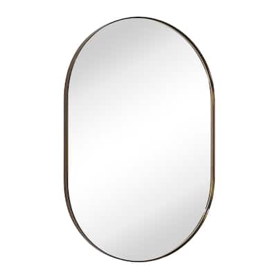 TEHOME Javeion Oval Large Metal framed Wall Mirror