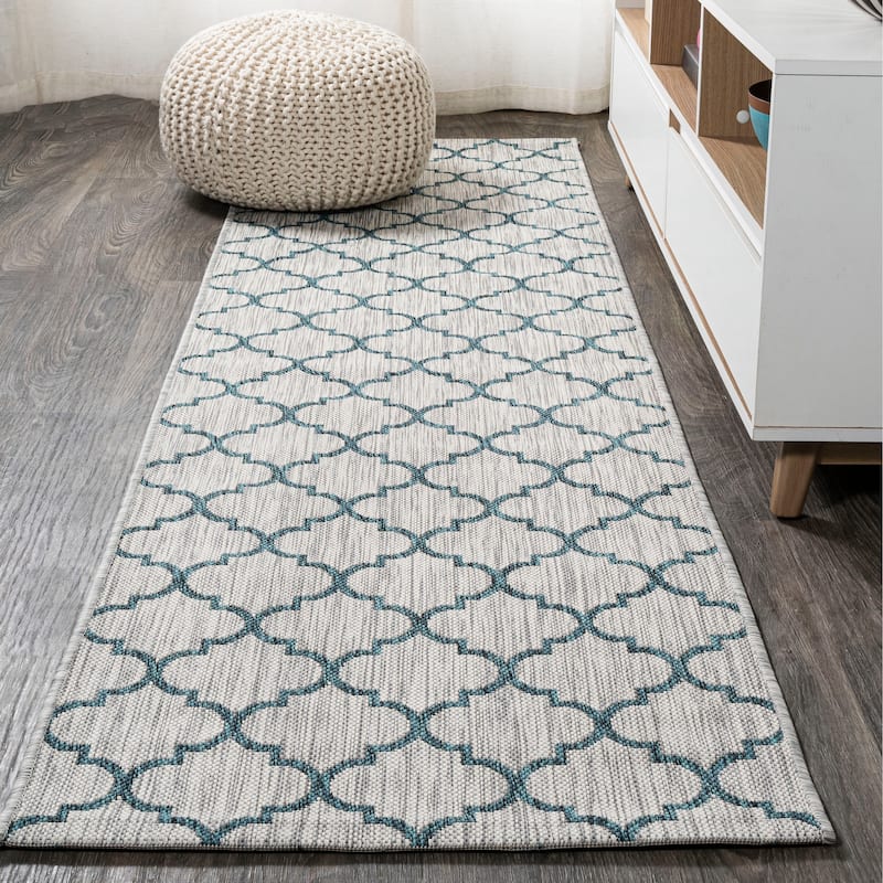 JONATHAN Y Isla Ogee Trellis Indoor/Outdoor Area Rug