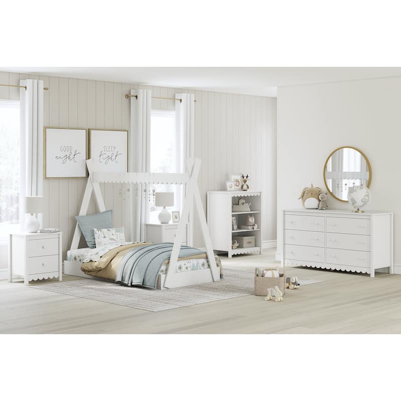 Signature Design by Ashley Hallityn White Twin Tent Bed