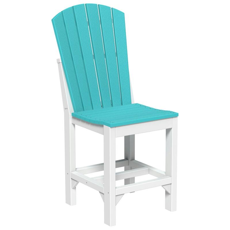 Set of 4 Poly Lumber Adirondack Dining Chairs
