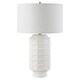 preview thumbnail 4 of 5, Uttermost Window Pane White Table Lamp - 28"H,   Shade 10"H x 17"Dia.