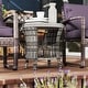 preview thumbnail 27 of 25, Outsunny 18" Outdoor Wicker Coffee Table, 2-Tier Patio Side Table with Storage