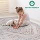 preview thumbnail 5 of 3, LOOM & LUXE Collection 2X8 Cream/Ivory/Bordered Non-Shedding Area Rug - 96" D x 26" W x 0.35" H