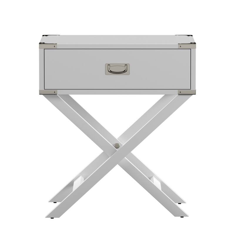 Kenton X Base Wood Accent Campaign Table by iNSPIRE Q Bold