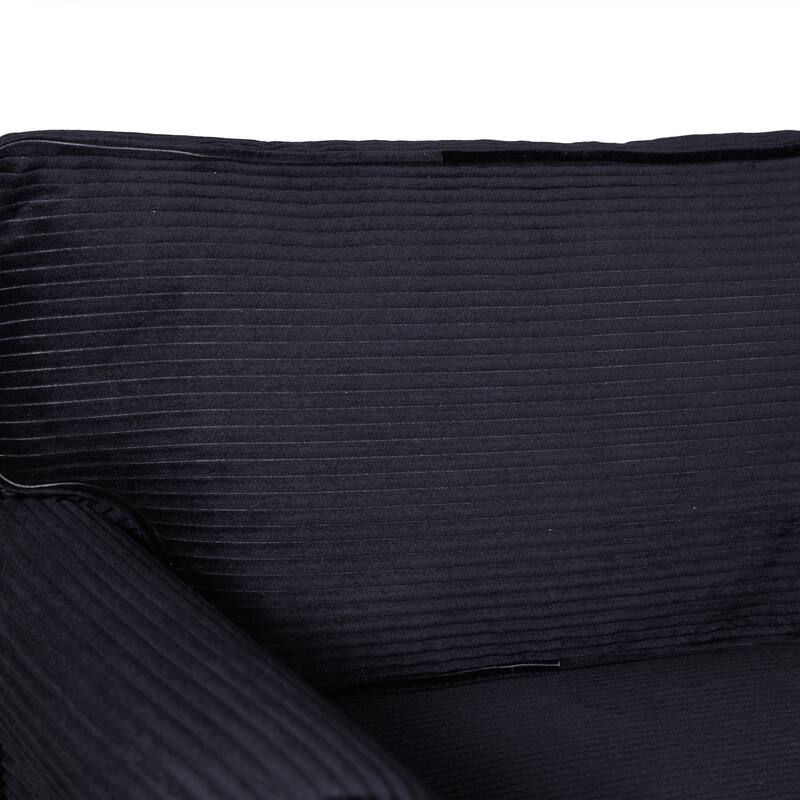 Modern 2-Seater Sofa,Padded Armrests