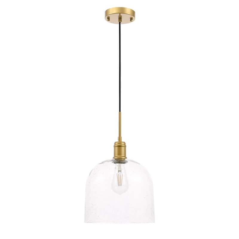 Candie 10-Inch 1-Light Clear Glass Pendant