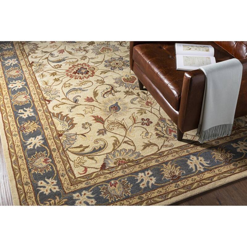 Livabliss Caesar Updated Traditional Border Area Rug.