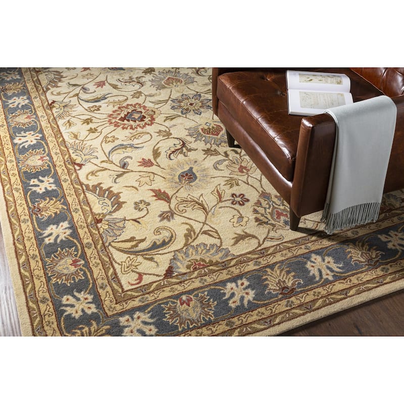 Livabliss Caesar Updated Traditional Border Area Rug.