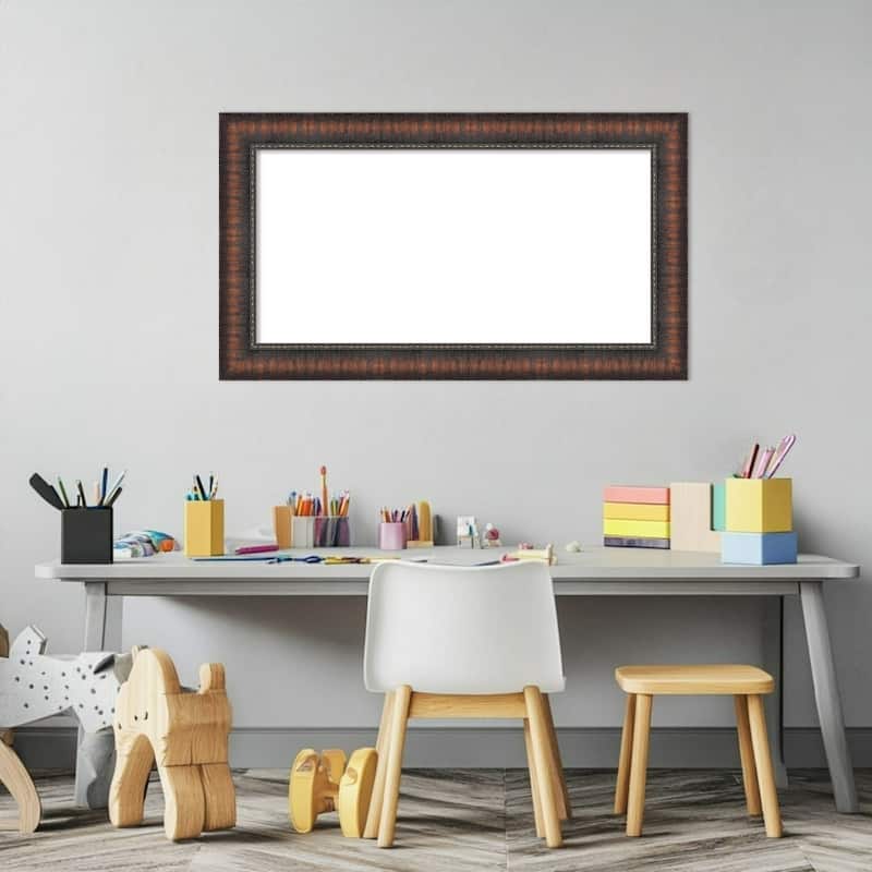Amanti Art Caleb Brown Framed Dry Erase Magnetic Board