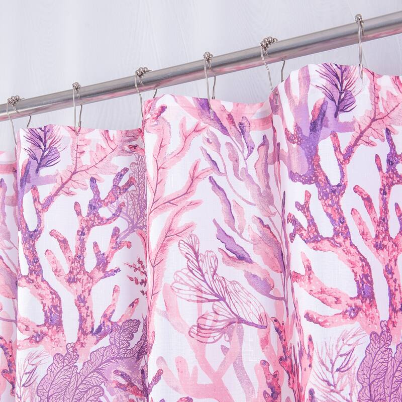 Trinity Coral Reef or Geometric Shower Curtain
