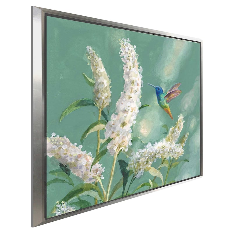 "Hummingbird Spring II" Print on Floating Canvas