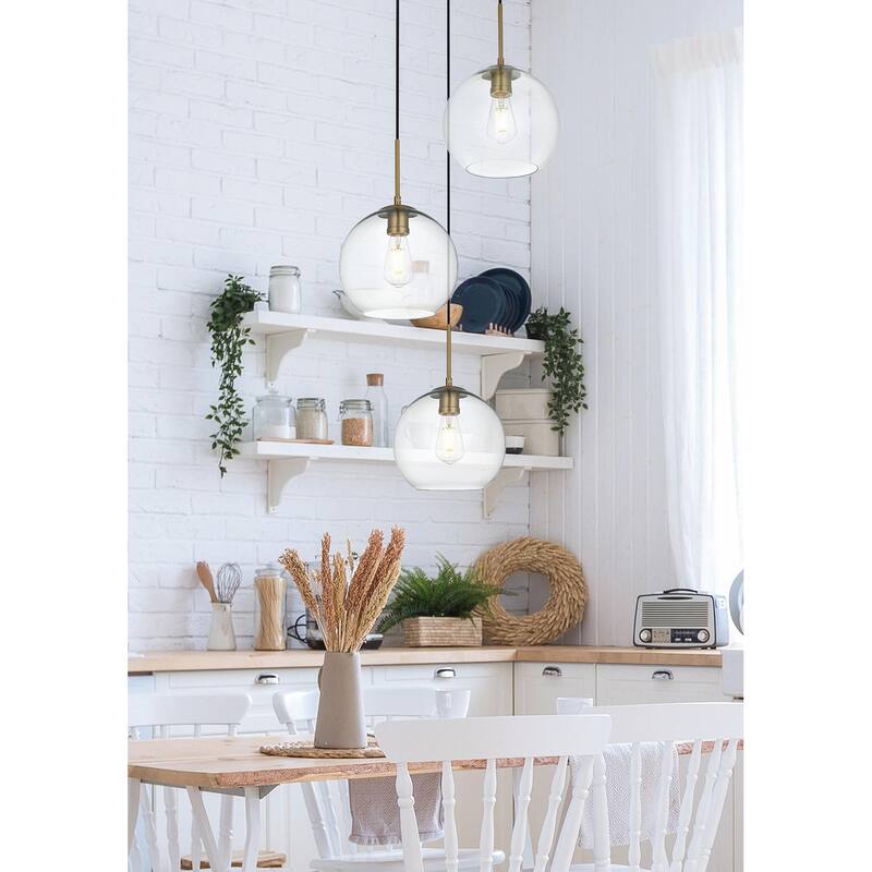 Elegant Lighting Baxter 3 Light 20" Wide Multi Light Pendant with
