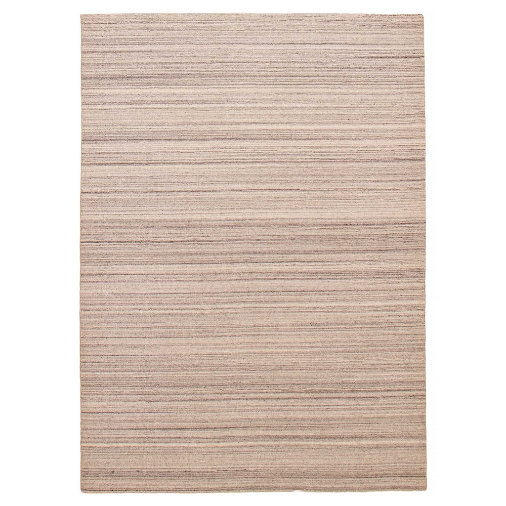ECARPETGALLERY Hand Loomed Kashkuli Gabbeh Grey Wool Rug - 5'8 x 7'10