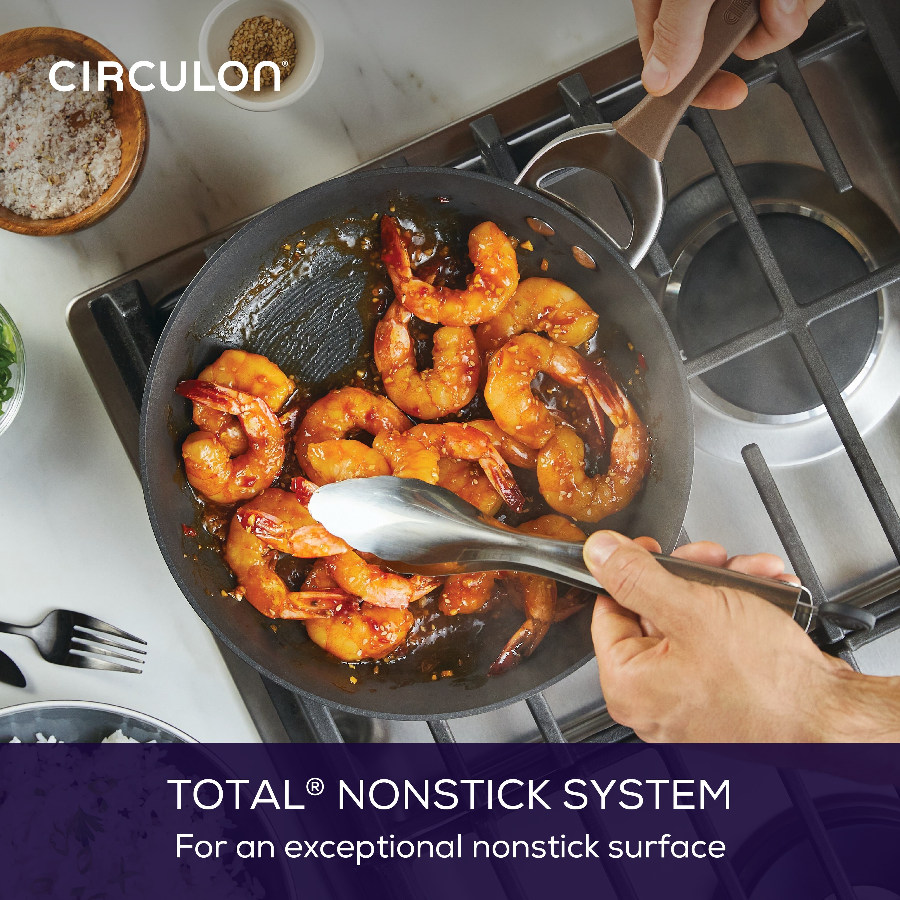 Circulon Total Hard Anodized Nonstick 12-Piece Cookware Set 