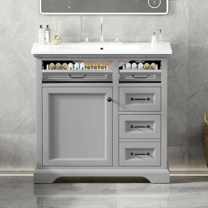 Christopher Knight Home 36" Bathroom Vanity for Elegant Storage and Style