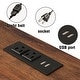 preview thumbnail 11 of 17, Full Size Loft Bed with Built-in Charging Station & LED Lighting, Heavy-Duty Metal Loft Bed Frame with Desk & Safety Guardrails