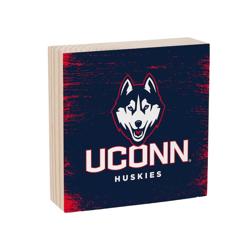 University of Connecticut Wooden Tabletop Mantel Shelf Sign