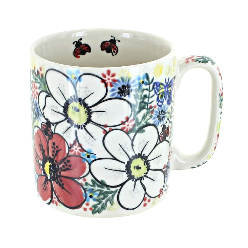 Blue Rose Polish Pottery Vena Mug