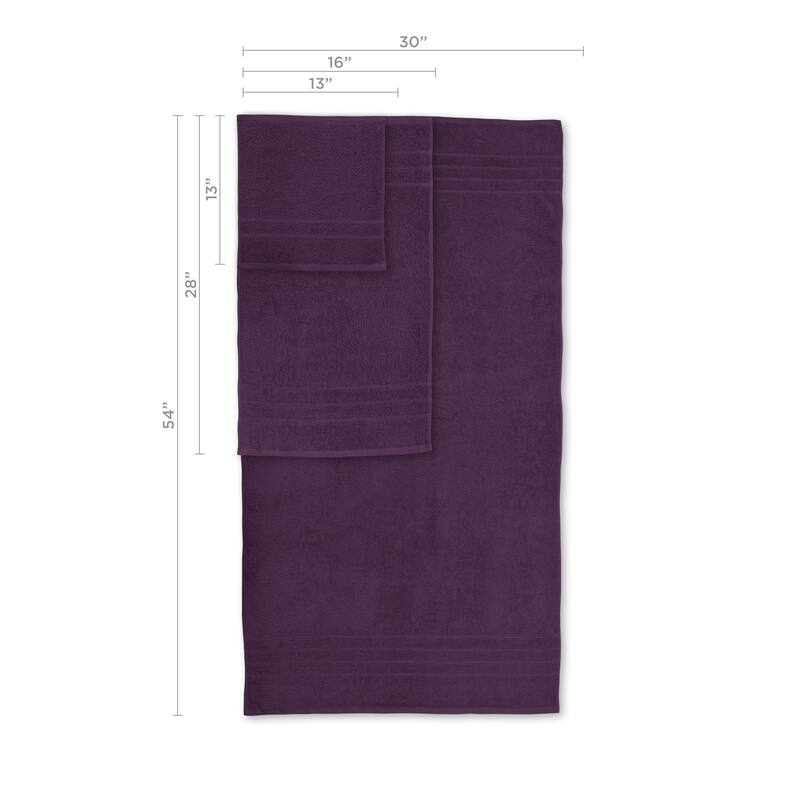 Martex Ultimate Performance Cotton Low-Lint Soft Absorbent Towel Set