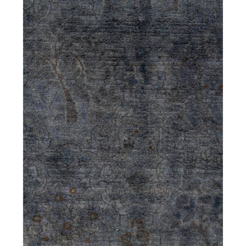 Overdyed One-of-a-Kind Hand-Knotted Area Rug - Gray - 2' 6" x 8' 8"
