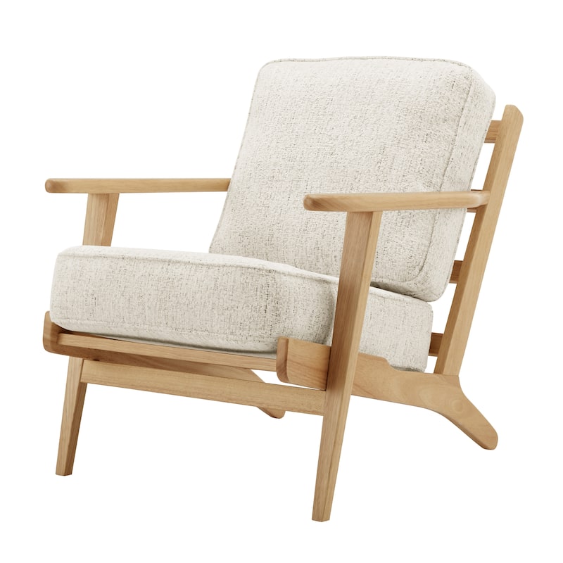 NPD Furniture Albert Solid Wood Frame Accent Chair