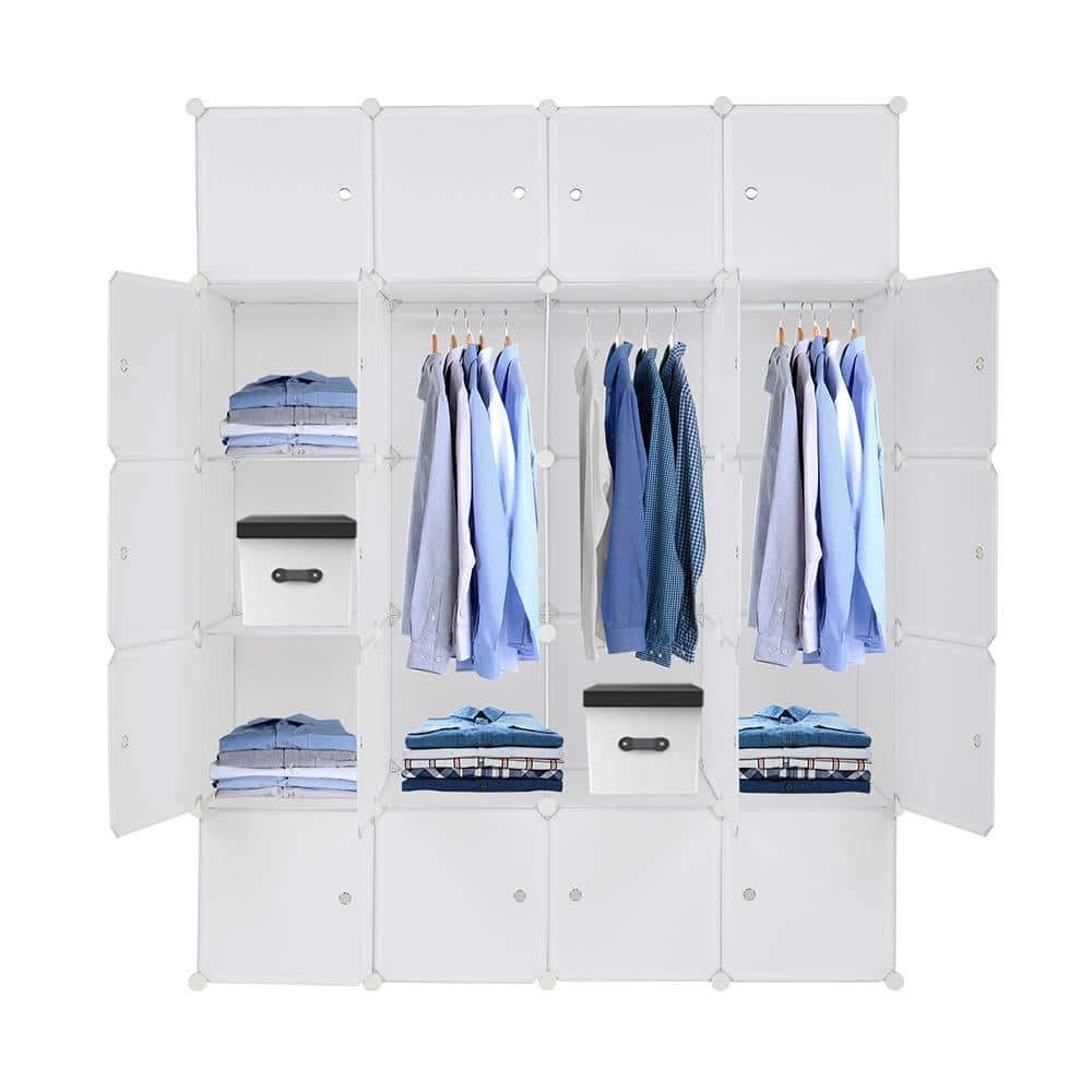 20-Cube DIY Closet Cabinets Shelves Storage Organizers