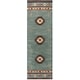 preview thumbnail 13 of 19, Alora Decor Ryder Southwestern Hand-tufted Wool Rug 10" Runner - Blue Gray