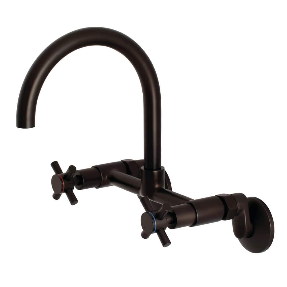 Kingston Brass Concord 1.8 GPM Wall Mounted Bridge Kitchen Faucet