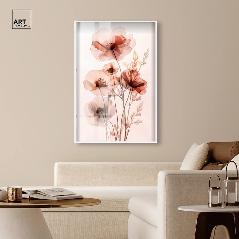 Petal Dye I Shadowbox by Art Remedy
