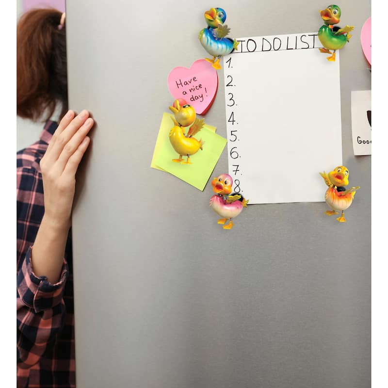 CoTa Global Duck Refrigerator Bobble Magnets Set of 6 - Multicolor